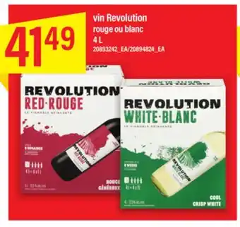 Maxi VIN REVOLUTION ROUGE OU BLANC, 4 L offer