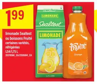 Maxi LIMONADE SEALTEST OU BOISSONS FRUITÉ offer