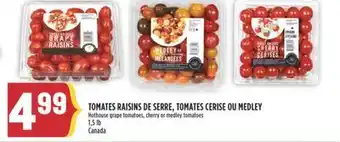 Marché Adonis TOMATES RAISINS DE SERRE, TOMATES CERISE OU MEDLEY offer