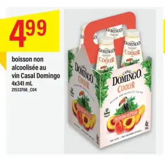 Maxi BOISSON NON ALCOOLISÉE AU VIN CASAL DOMINGO, 4X341 ML offer