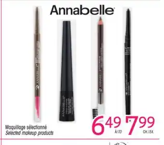 Uniprix ANNABELLE Maquillage sélectionné / Selected makeup products offer