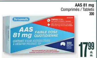 Jean Coutu AAS 81 mg Tablets offer