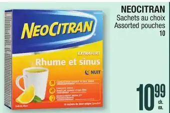Jean Coutu NEOCITRAN Assorted pouches offer