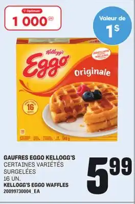 Provigo GAUFRES EGGO KELLOGG'S, 16 UN offer
