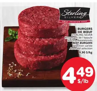 Marches Tradition STERLING SILVER BEEF BURGERS offer