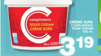 Marches Tradition COMPLIMENTS SOUR CREAM offer