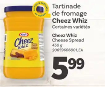 Provigo TARTINADE DE FROMAGE CHEEZ WHIZ, 450 G offer
