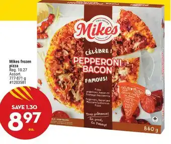 Giant Tiger Mikes frozen pizza offer