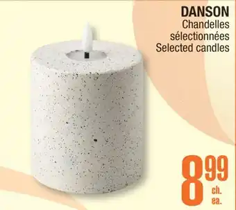 Jean Coutu DANSON Selected candles offer
