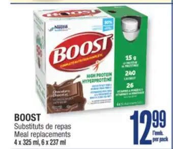 Jean Coutu BOOST Meal replacements offer