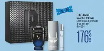 Jean Coutu RABANNE Invictus V Elixir 3-pc gift set offer