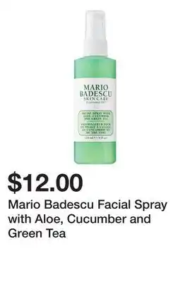 Sephora Mario Badescu Facial Spray with Aloe, Cucumber and Green Tea offer