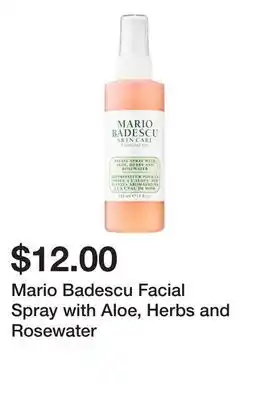 Sephora Mario Badescu Facial Spray with Aloe, Herbs and Rosewater offer