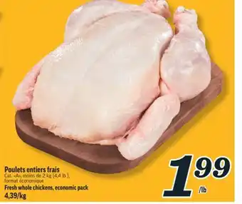 Marché Richelieu POULETS ENTIERS FRAIS | FRESH WHOLE CHICKENS offer