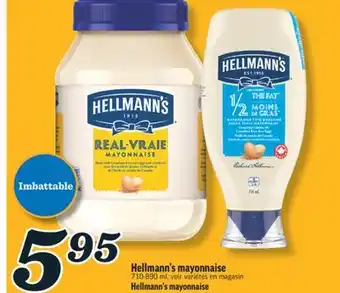 Marché Richelieu MAYONNAISE HELLMANN'S | HELLMANN'S MAYONNAISE offer