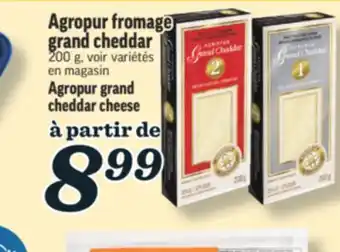 Marché Richelieu fromage grand cheddar Agropur | Agropur grand cheddar cheese offer