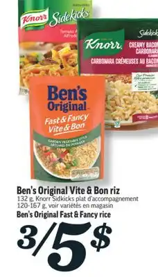 Marché Richelieu BEN'S ORIGINAL VITE & BON RIZ | BEN'S ORIGINAL FAST & FANCY RICE offer