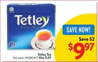 Walmart Tetley Tea offer