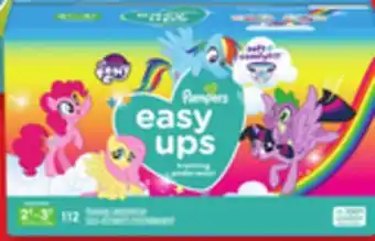 Walmart Pampers Giant Pack Easy Ups Training Pants offer