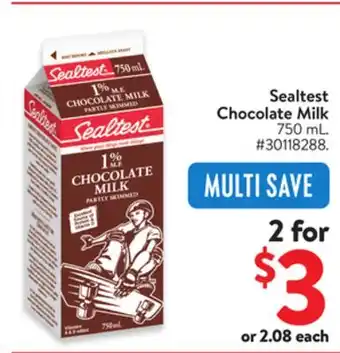 Walmart Sealtest Chocolate Milk offer