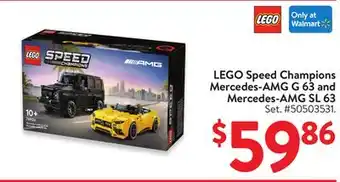 Walmart LEGO Speed Champions Mercedes-AMG G 63 and Mercedes-AMG SL 63 offer