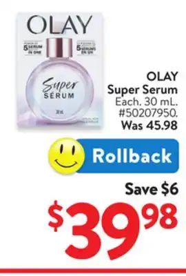 Walmart OLAY Super Serum offer