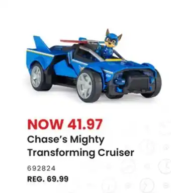 Toys R us Chase's Mighty Transforming Cruiser offer