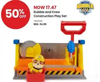 Toys R us Rubble and Crew Construction Play Set offer