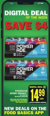 Food Basics POWERADE SPORT DRINKS offer