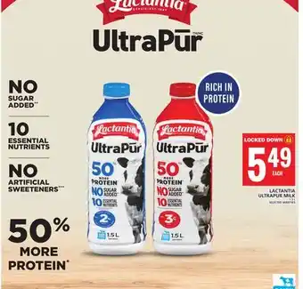 Food Basics LACTANTIA ULTRAPUR MILK offer