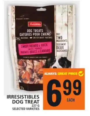 Food Basics IRRESISTIBLES DOG TREAT offer