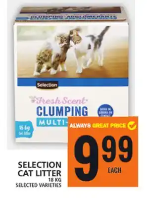 Food Basics SELECTION CAT LITTER offer