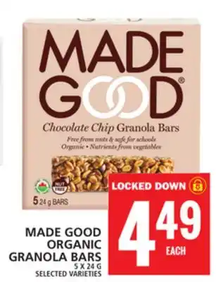 Food Basics MADE GOOD ORGANIC GRANOLA BARS offer