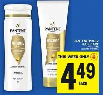 Food Basics PANTENE PRO-V HAIR CARE offer
