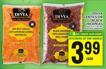 Food Basics DIVYA LENTILS OR BLACK CHICKPEAS offer