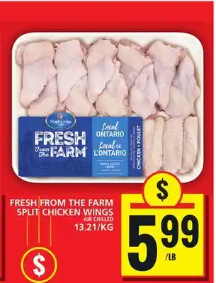 Food Basics FRESH FROM THE FARM SPLIT CHICKEN WINGS offer