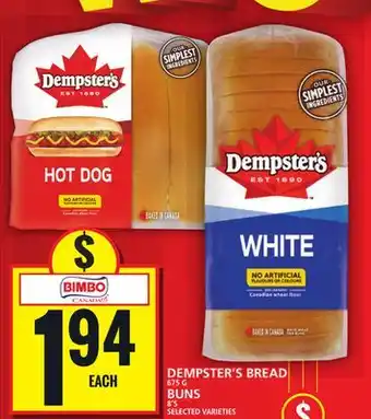 Food Basics DEMPSTER'S BREAD OR BUNS offer