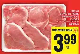 Food Basics FRESH BONE-IN PORK COMBINATION CHOPS offer