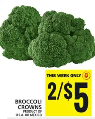 Food Basics BROCCOLI CROWNS offer