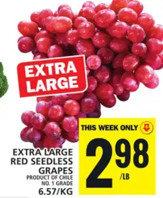 Food Basics EXTRA LARGE RED SEEDLESS GRAPES offer
