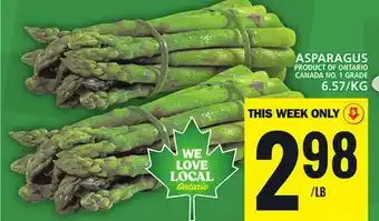 Food Basics ASPARAGUS offer