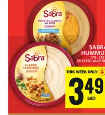 Food Basics SABRA HUMMUS offer