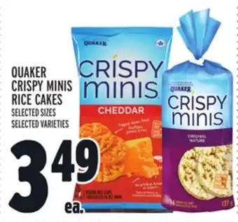 Metro QUAKER CRISPY MINIS RICE CAKES offer
