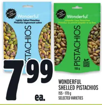 Metro WONDERFUL SHELLED PISTACHIOS offer