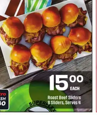 Metro ROAST BEEF SLIDERS offer