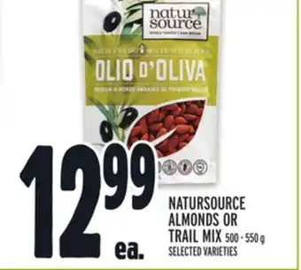 Metro NATURSOURCE ALMONDS OR TRAIL MIX offer