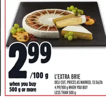 Metro L'EXTRA BRIE offer