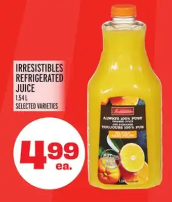 Metro IRRESISTIBLES REFRIGERATED JUICE offer