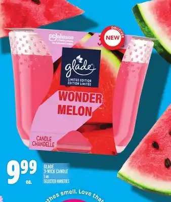 Metro GLADE 3-WICK CANDLE offer