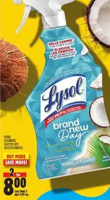 Metro LYSOL CLEANERS offer